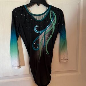Dance leotard with Teal & Mint Accents